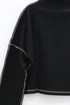 BASERANGE camel turtleneck sweater FCTN-RIB-WI23 black